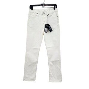 Outland Denim Women's Rachel Low Rise Relaxed White Jeans Sz 25